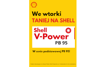 We wtorki Shell V-Power PB95 taniej na shell